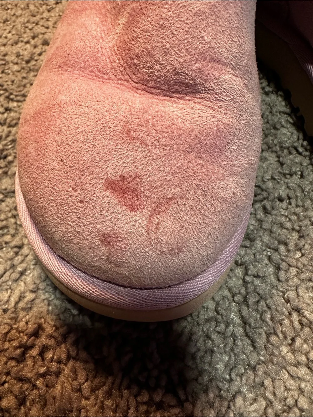 Pink Classic Mini suede Uggs